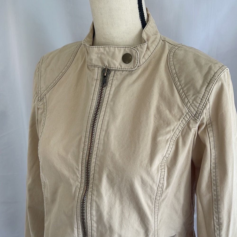 Eddie Bauer light khaki moto jacket - Medium - Picture 4 of 7